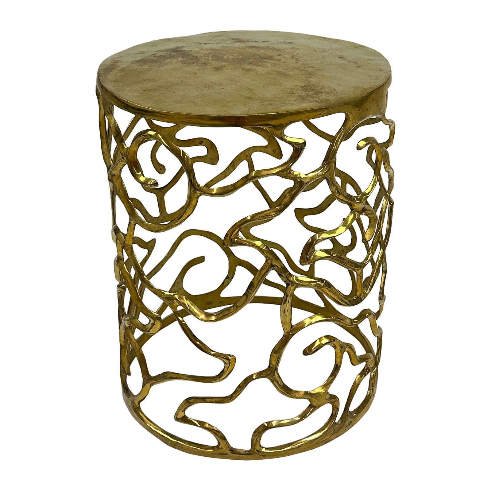 Bali Brass Stool - 3