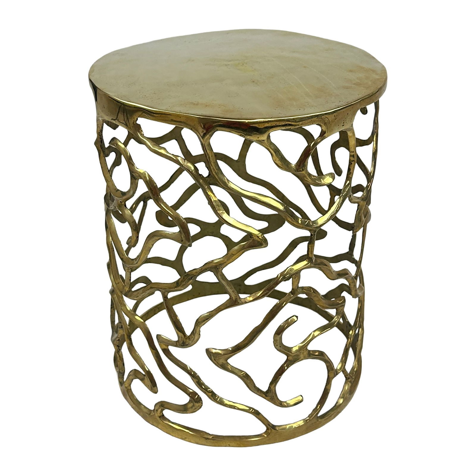 Bali Brass Stool - 2