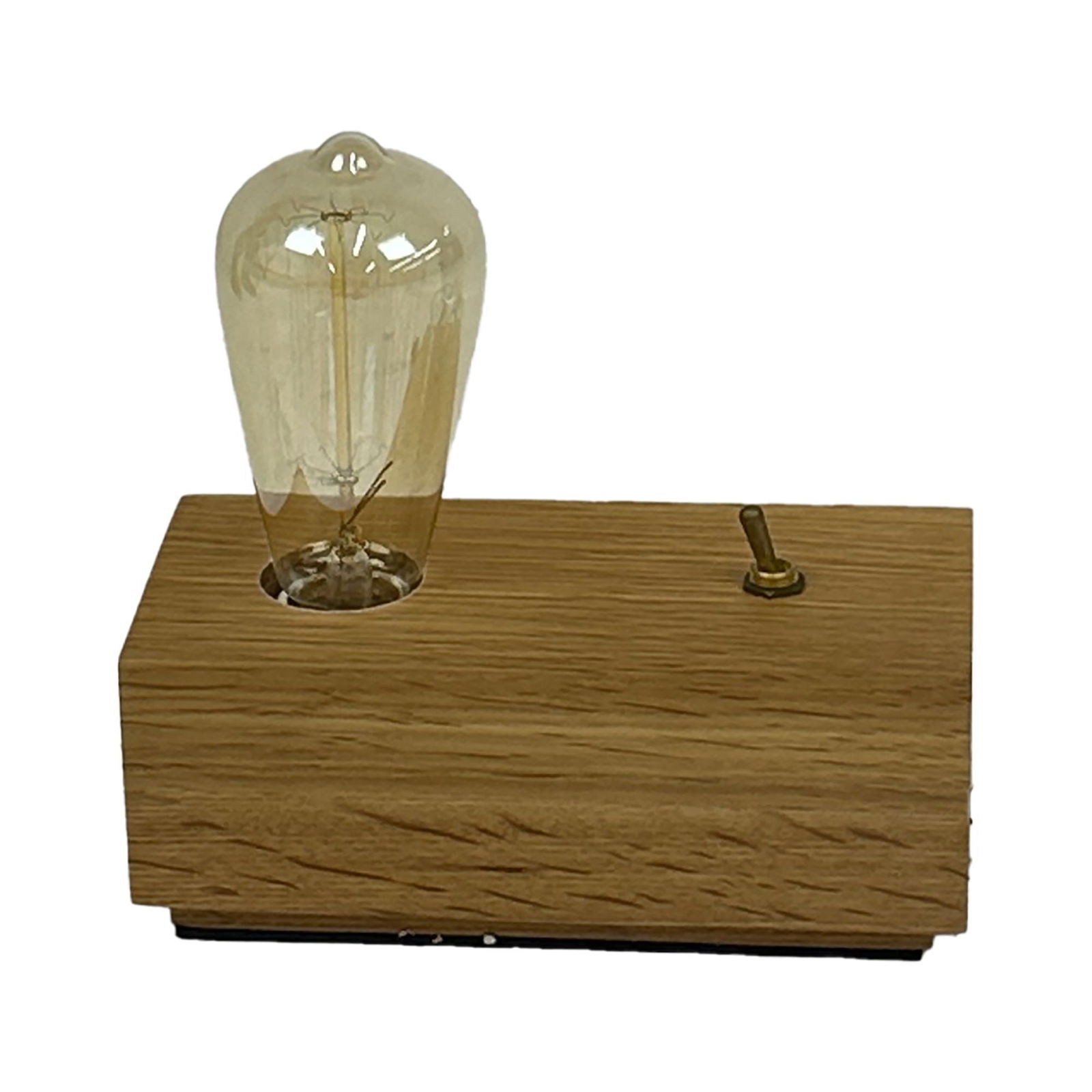 Oak Box Lamp - 4
