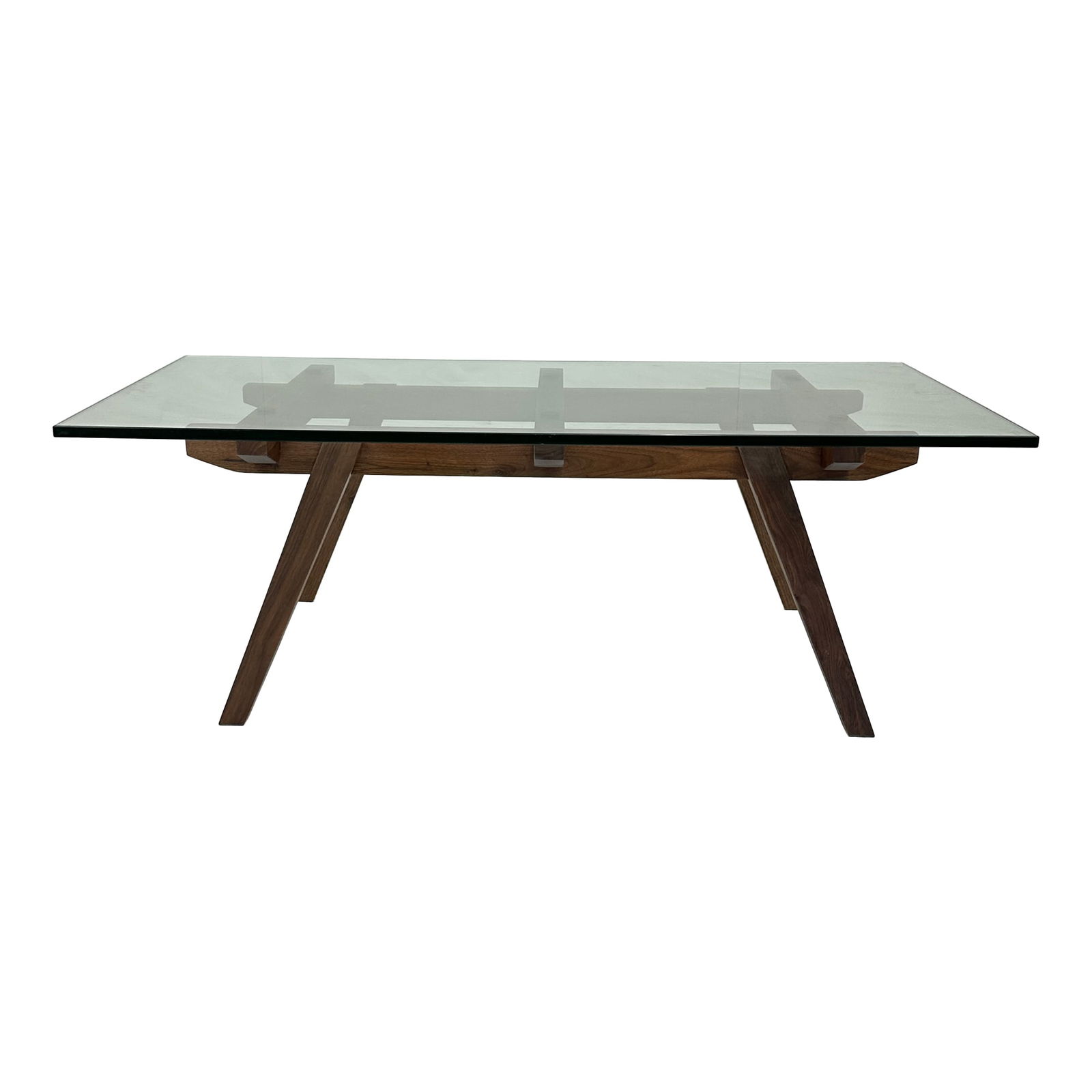 Splayed Leg Walnut Base Dining Table