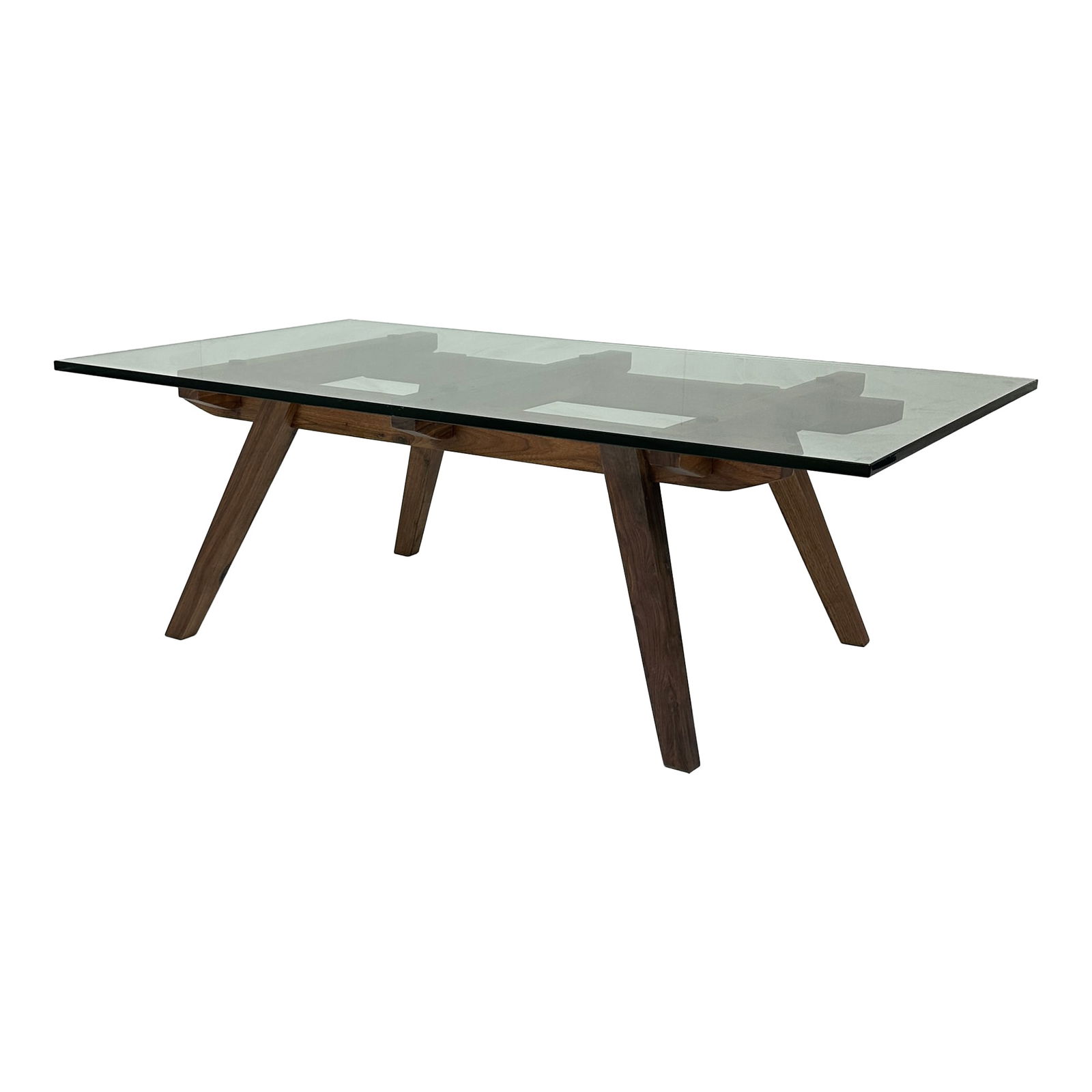 Splayed Leg Walnut Base Dining Table - 2