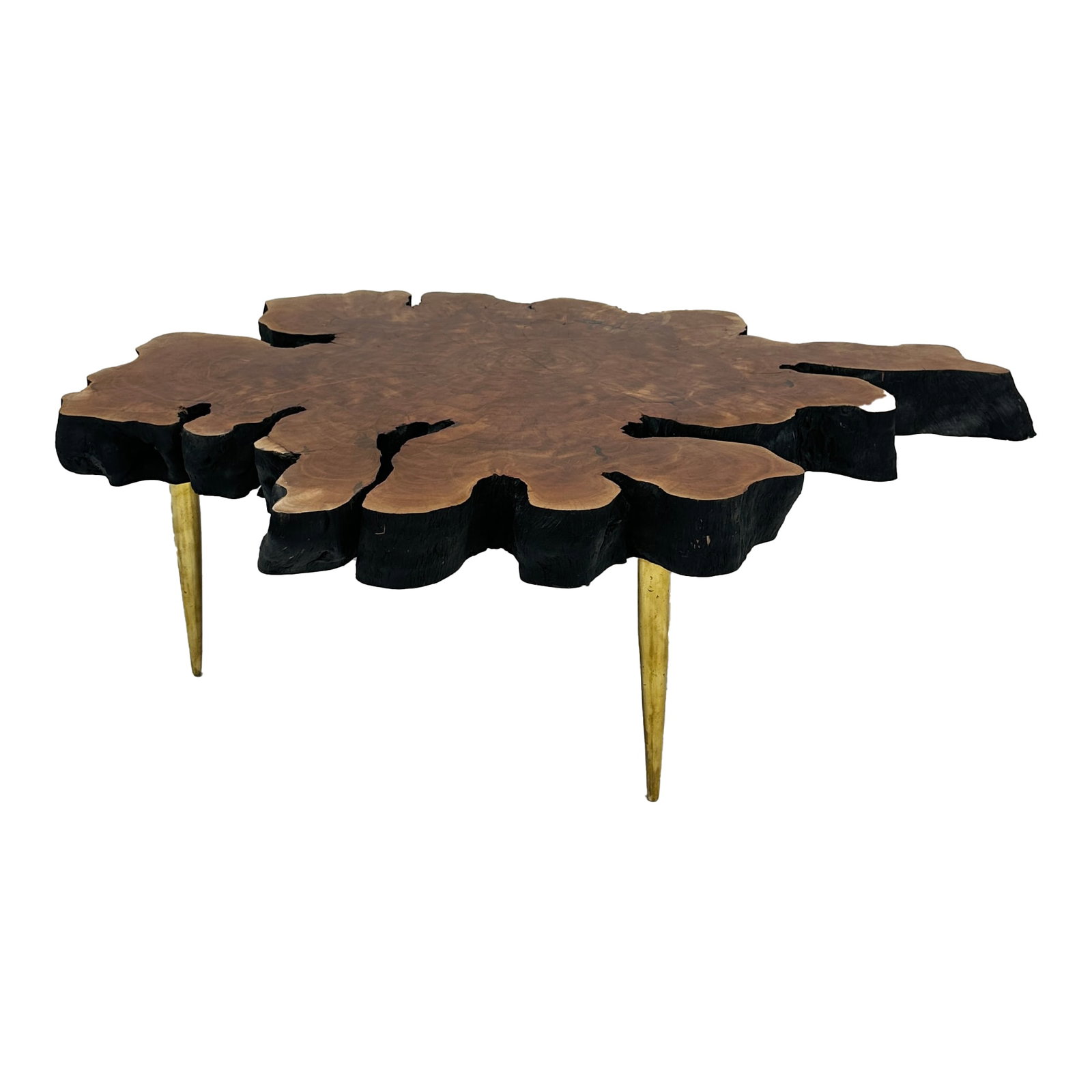 Aventura Walnut Live Edge Coffee Table: The Aventura Coffee Table in Solid Walnut captures the raw beauty of nature through its organic, freeform silhouette. Crafted from a single slab of solid walnut, its live edge and natural contours