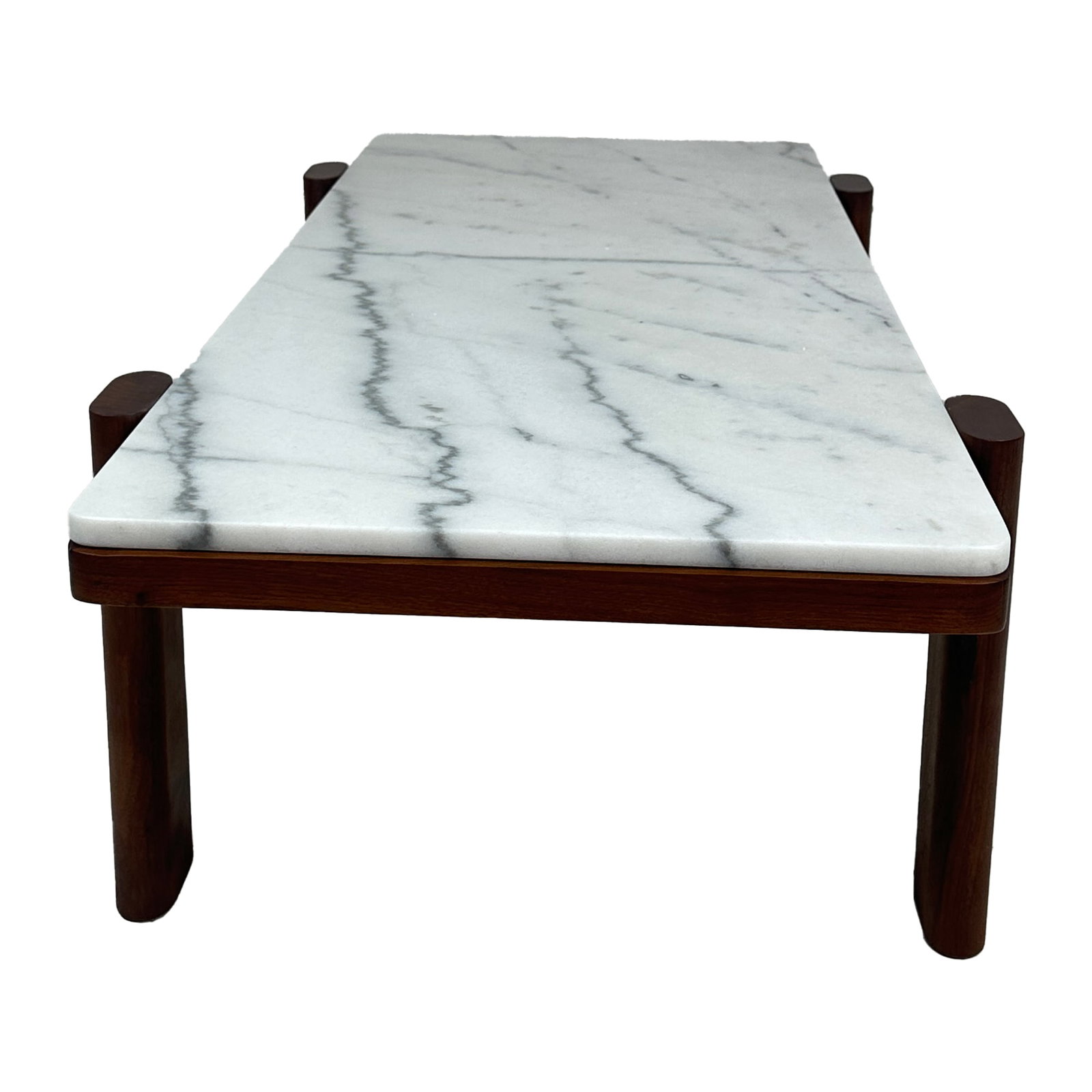 Manilla Marble Walnut Coffee Table - 2