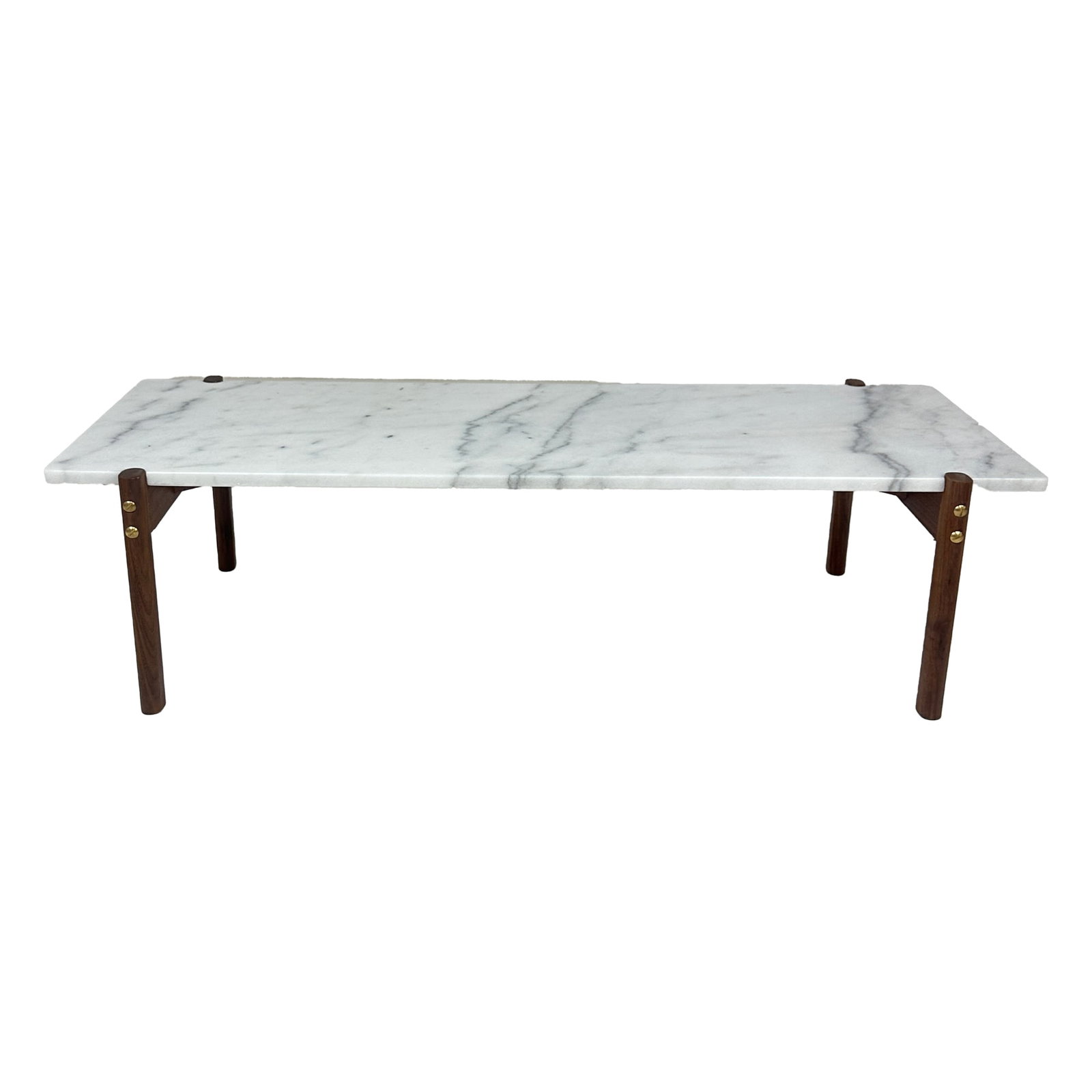 Manilla Marble Walnut Coffee Table - 4
