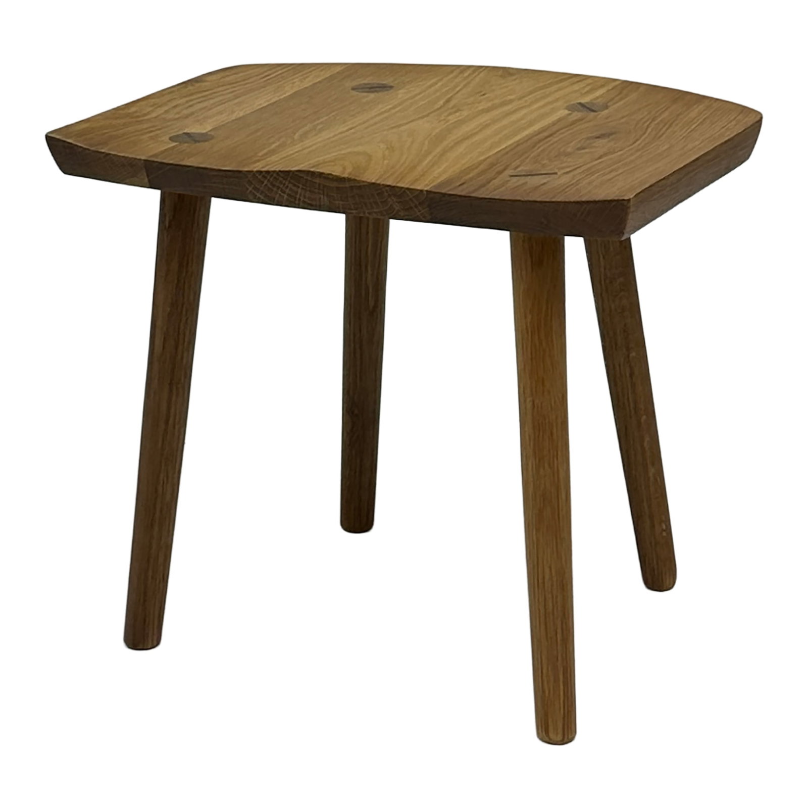 Shitakke Solid Oak Sculptural Stool - 3