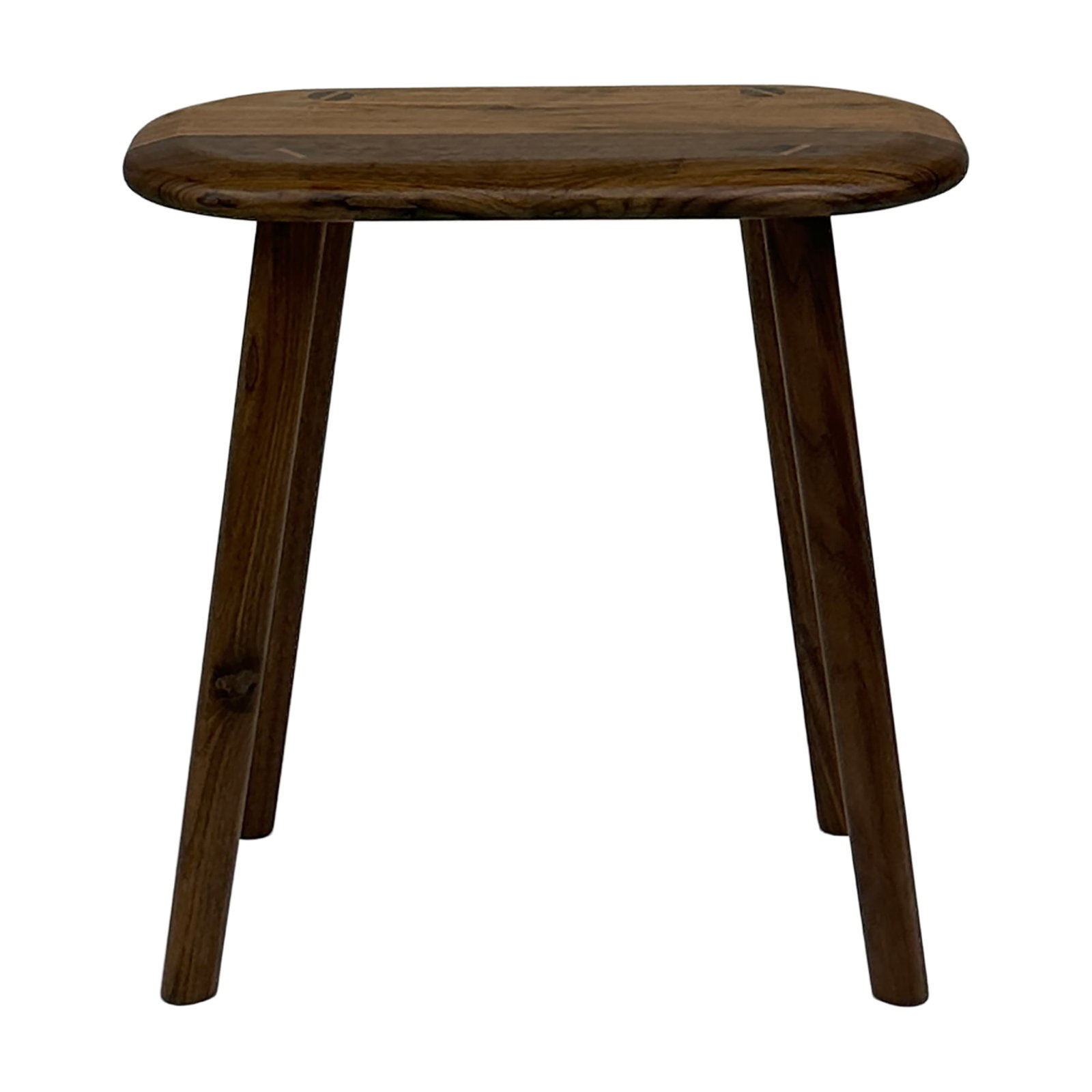Alpen Solid Walnut Accent Stool: The Alpen Stool is a timeless piece that showcases the natural beauty of solid walnut. Its softly rounded seat and tapered legs create a refined yet approachable silhouette, blending rustic warmth