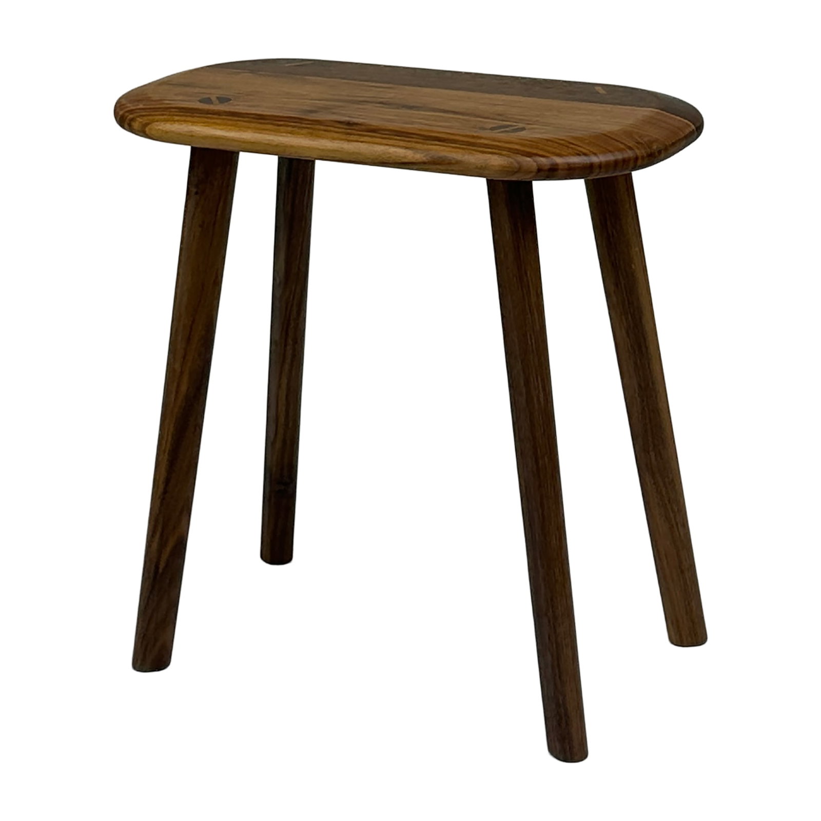 Alpen Solid Walnut Accent Stool - 5