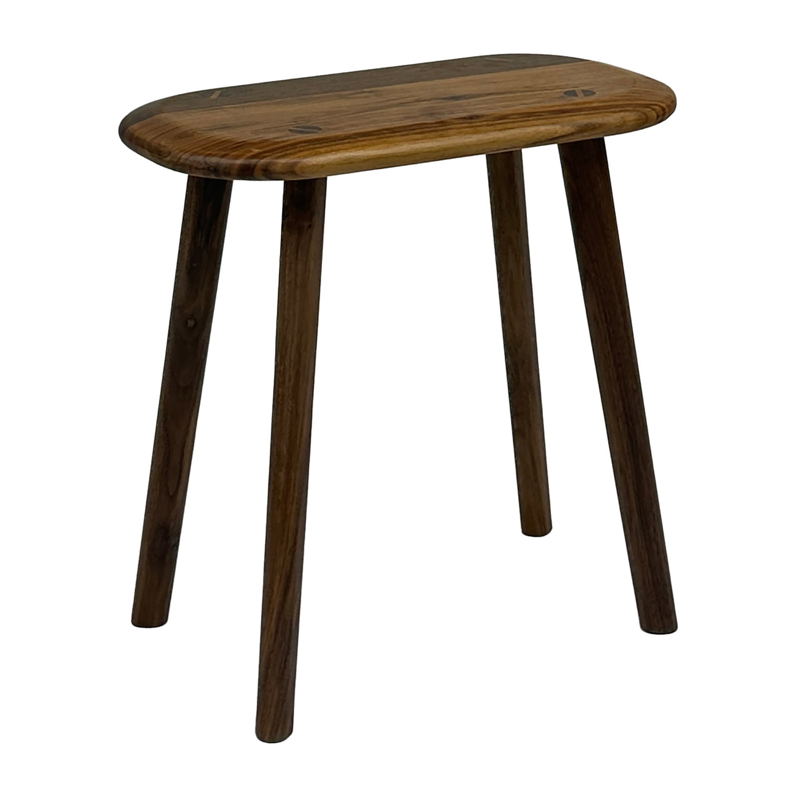 Alpen Solid Walnut Accent Stool - 6
