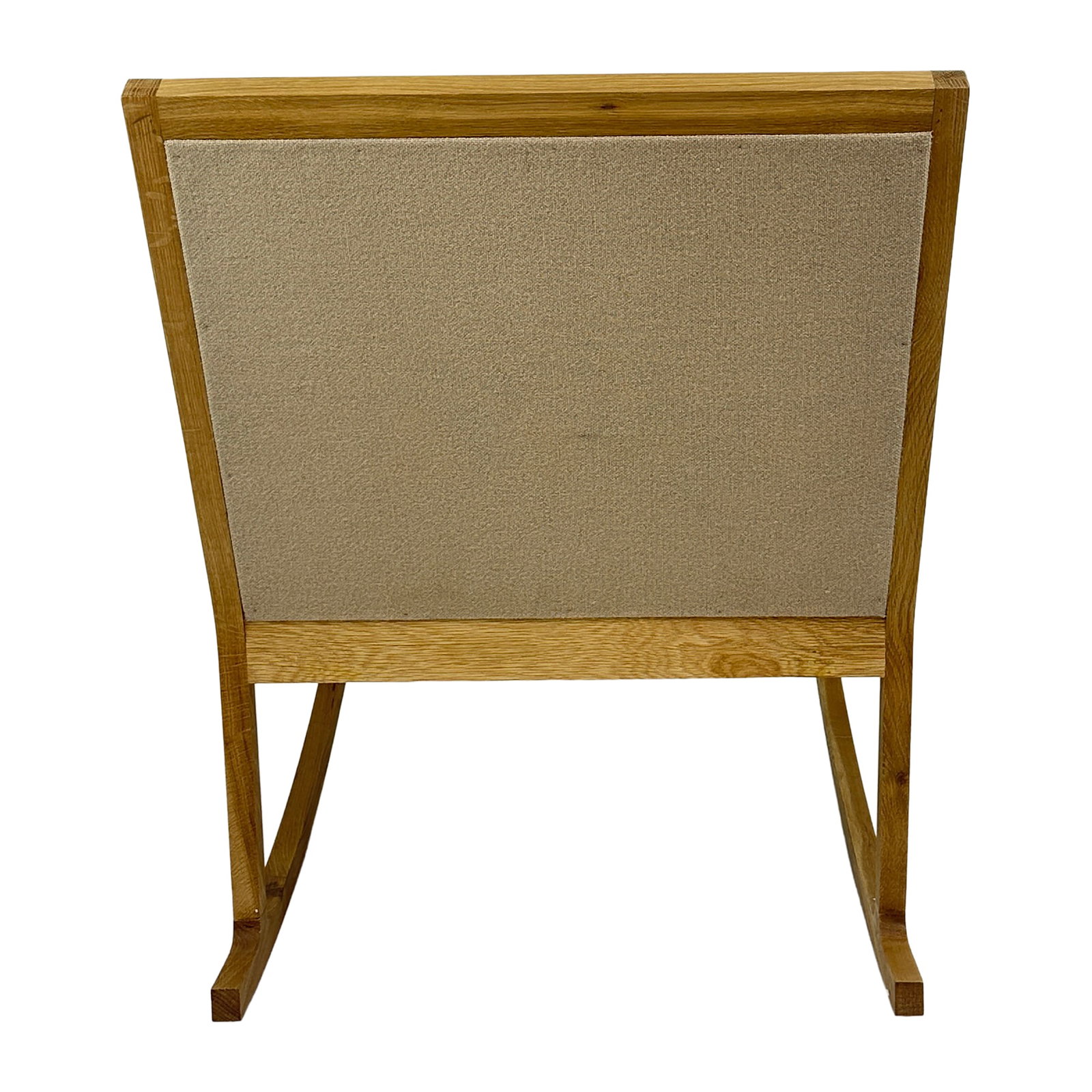 Scandinavian Solid Oak Rocking Chair - 4