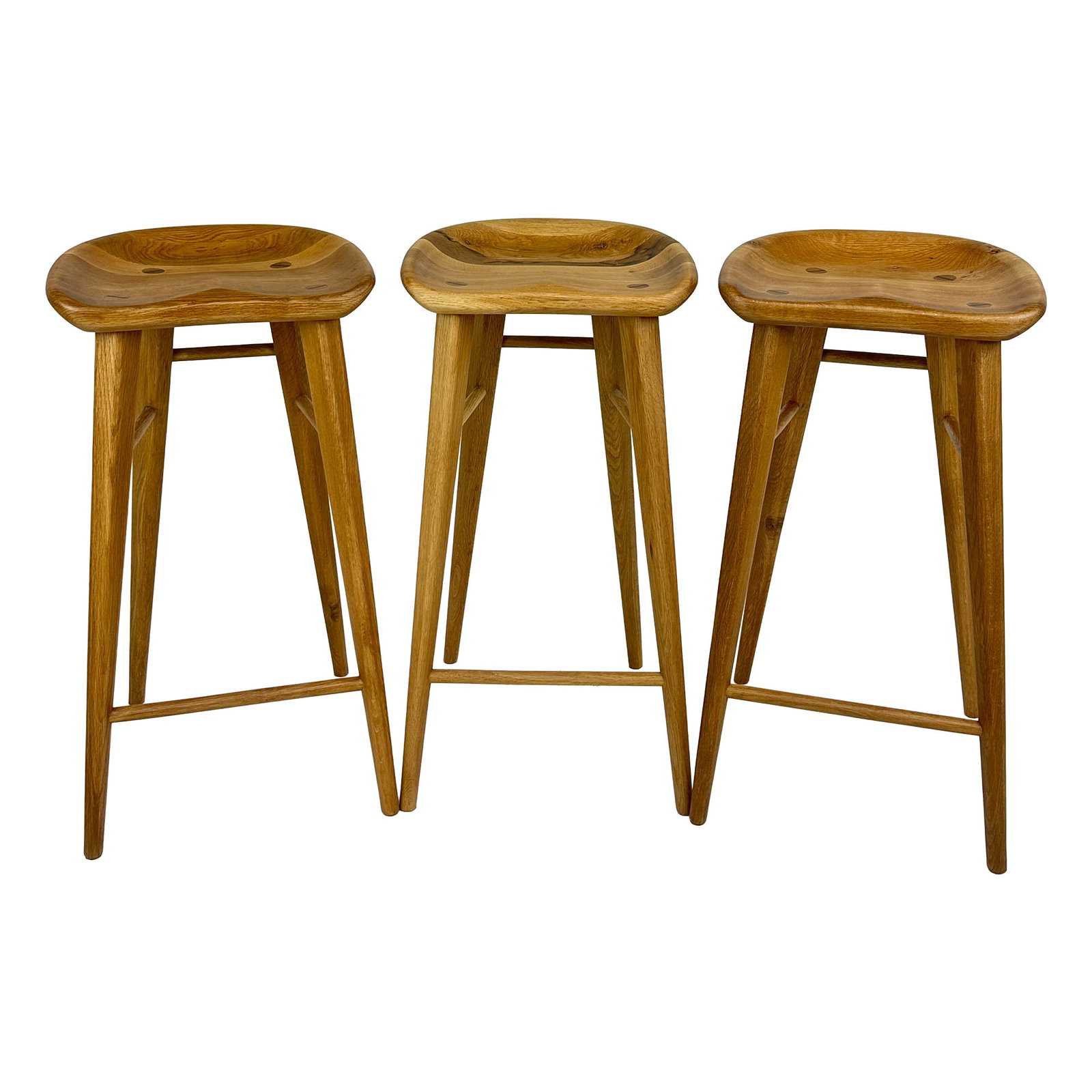 Taburet Solid Wood Bar Stool Set (1 of 7)