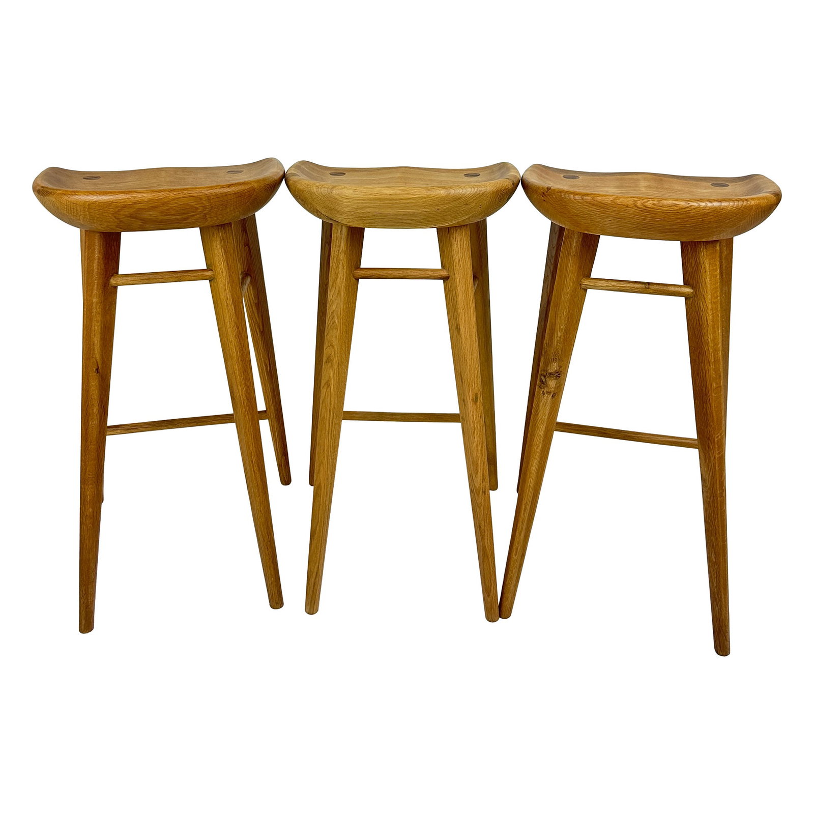 Taburet Solid Wood Bar Stool Set - 6