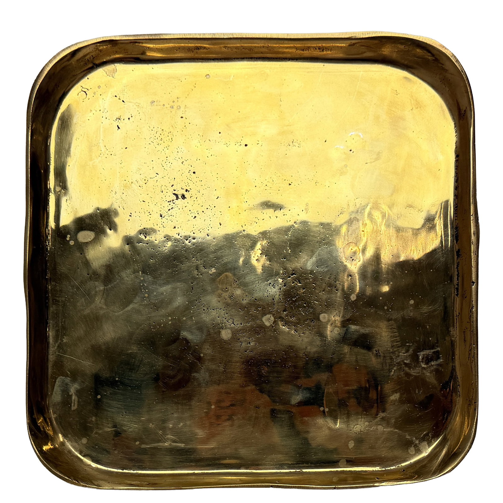Square Brass Decorative Tray - 2
