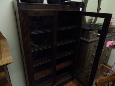 Library Bureau glass front bookcase