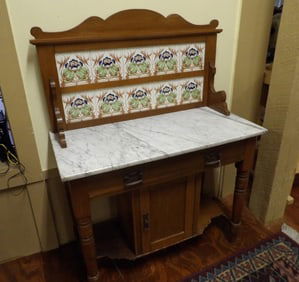 Marble top server