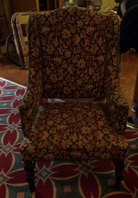Early oversized padded chair