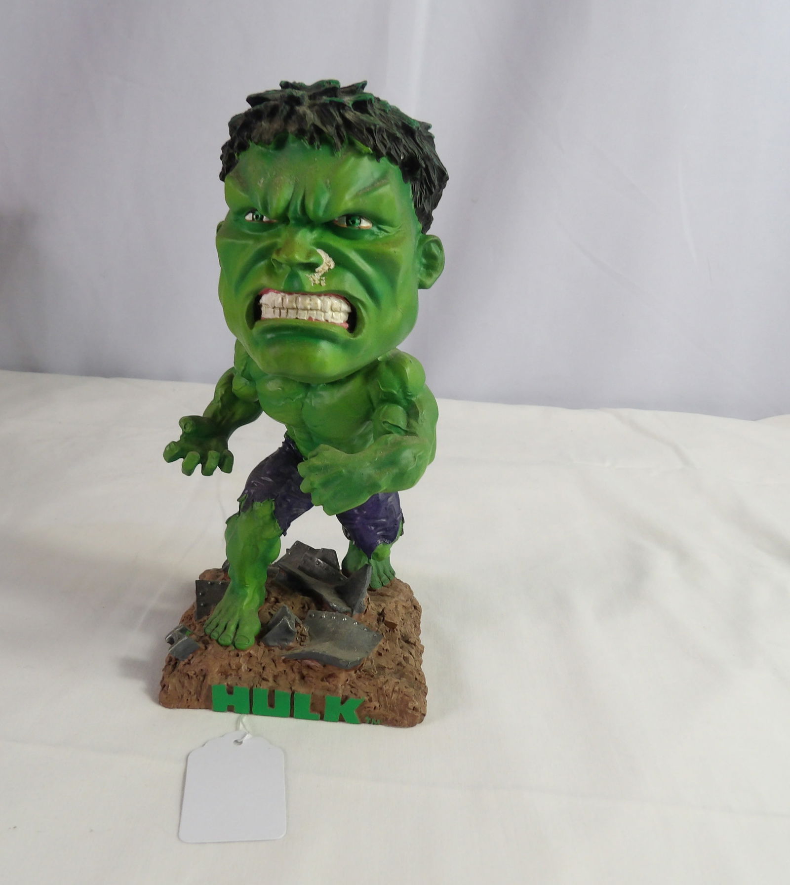 Neca hulk bobblehead: Neca hulk bobblehead. All measurements approximate. Please see photos for condition and details. Selling as is from 04281.