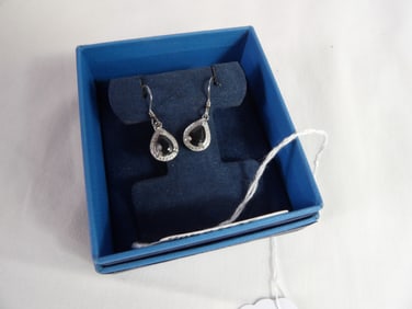 Midnight Blue Sapphire Earrings