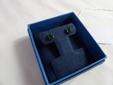 Chrome Diopside Earrings