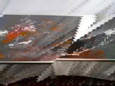 Framed Harley Davidson picture