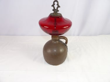 Esso Pottery Jug with Red Globe