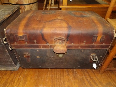 Leather Covered Trunk