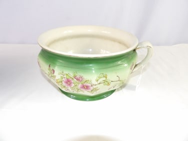 Early Large Painted Blue Bowl