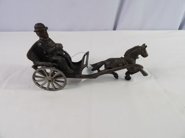 Cast Iron Horse and Buggy
