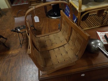 Woven Wood Oak Log Carrier