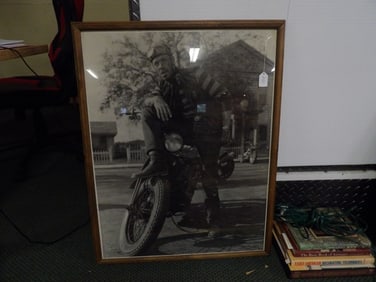 Framed 1953 Lee Marvin "The Wild One"