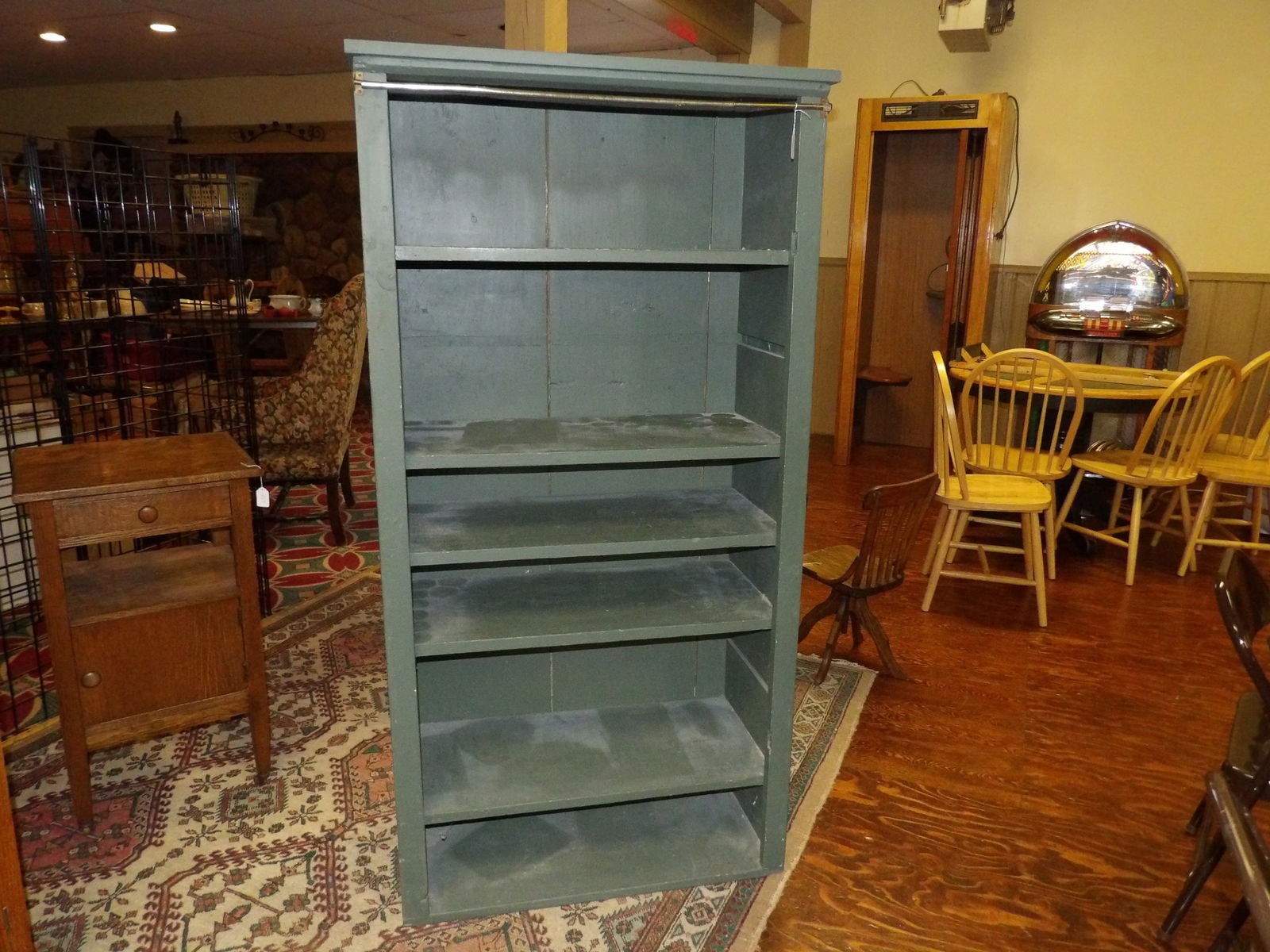 Tall pine bookcase (1 of 4)