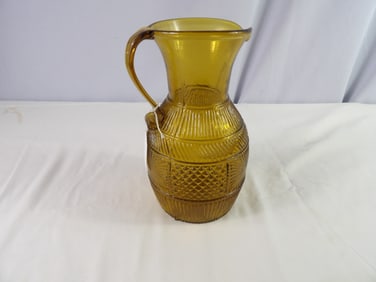 Early hand blown pitcher