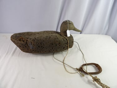 Early Herters foam & wood duck decoy