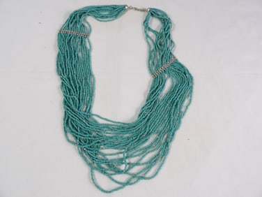 Large Turquoise Bead Necklace