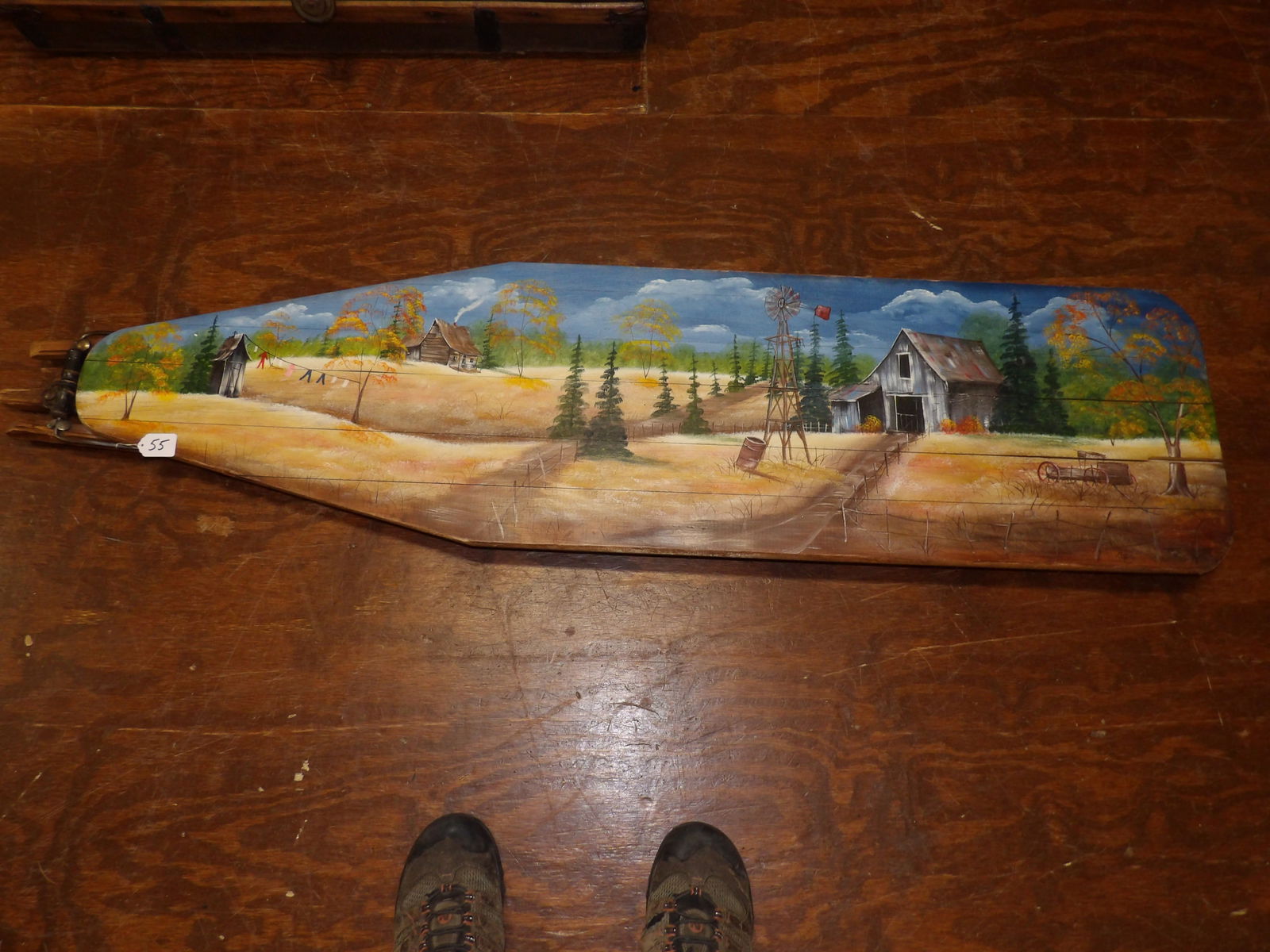 Hand Oil Painted Wooded Ironing Board (1 of 3)
