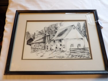 Framed 1967 Chateau-Richer Print