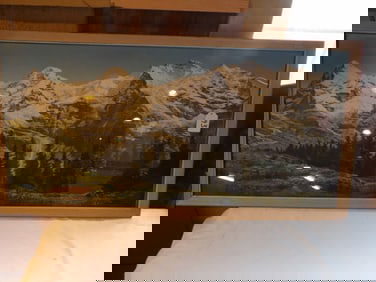 Framed Picture of Rocky Mountians