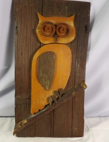 Barn Board with Owl
