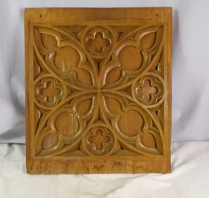 Gothic Style Decorative Religious Piece-Solid Oak