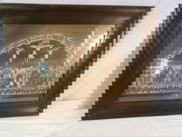 Early Frames Jesus with Disciples Print