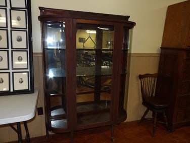 Glass Door China Closet