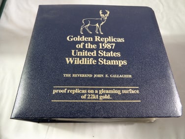 Postal Comm. Society-Golden Replicas of 1987 U.S. Wildlife Stamps