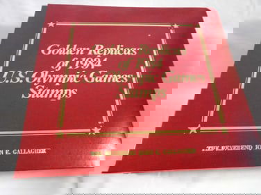Postal Comm. Society-Golden Replicas of 1984 U.S. Olympic Games Stamps