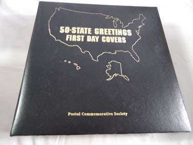 Postal Comm. Society-50 States Greetings 1st Day Covers