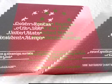 Postal Comm. Society-Golden Replicas of the 1986 U.S. Presidential Stamps