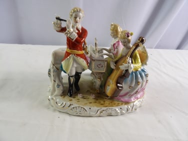Porcelain Depiction of Orchestra