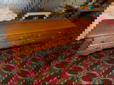 2-Drawer Oak Hall Table