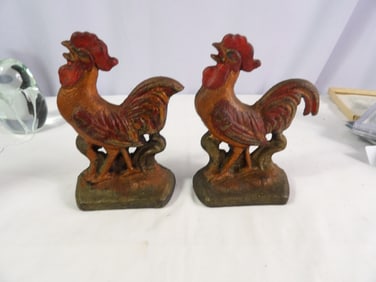 Early Pair Cast Iron Bookends