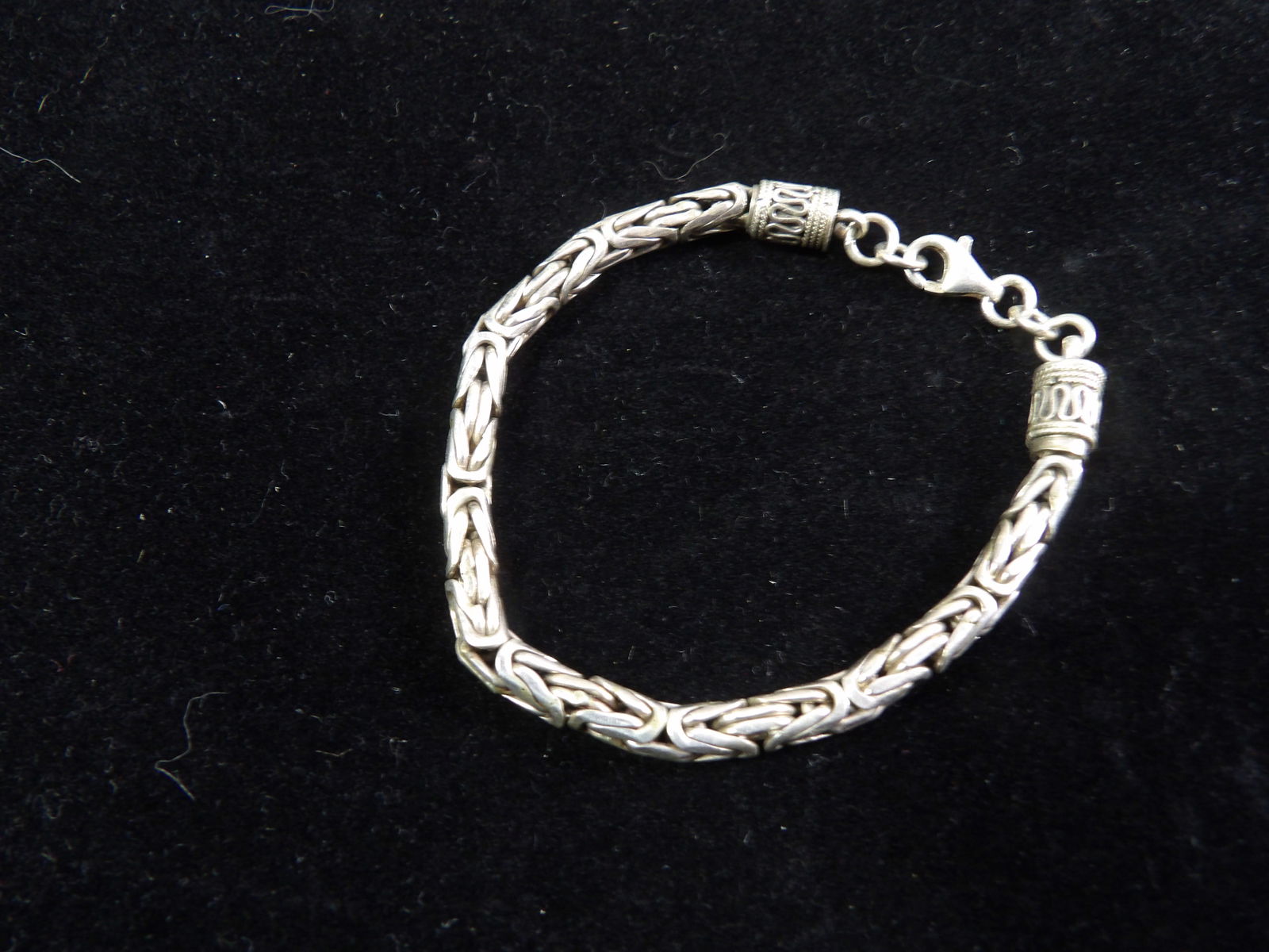 Sterling Silver Bracelet: 31 Gram Sterling Silver Bracelet. All Measurements approximate. See photos for condition and details. Selling as is from 04281.