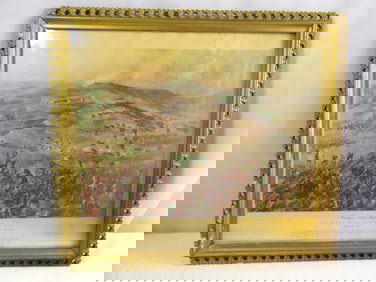 Early Framed "Custers Last Fight"