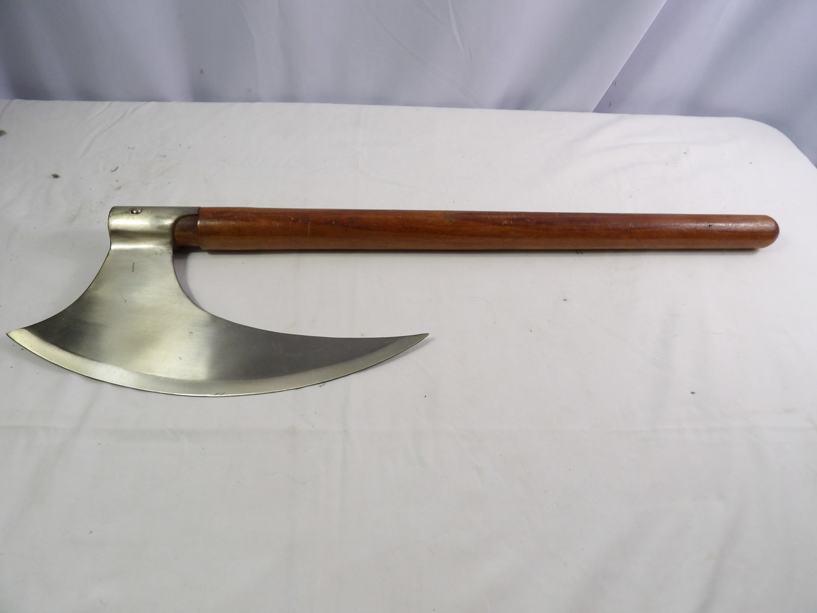 Pakistani Battle Axe: 27" Pakistani Battle Axe. All Measurements approximate. See photos for condition and details. Selling as is from 04281.